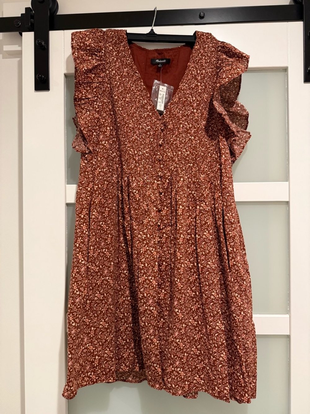 NWT!! Madewell Rust Floral Mini Dress